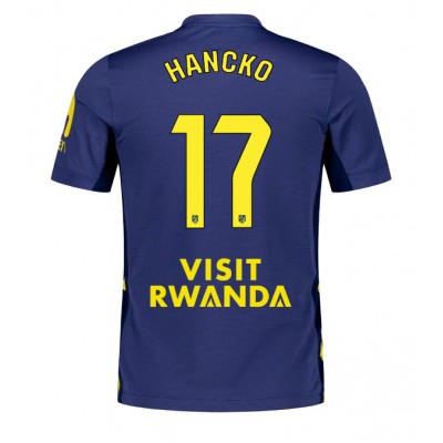 Fotballdrakt Herre Atletico Madrid David Hancko #17 Bortedrakt 2025-26 Kortermet Fotballdrakt Herre Atletico Madrid David Hancko #17 Bortedrakt 2025-26 Kortermet